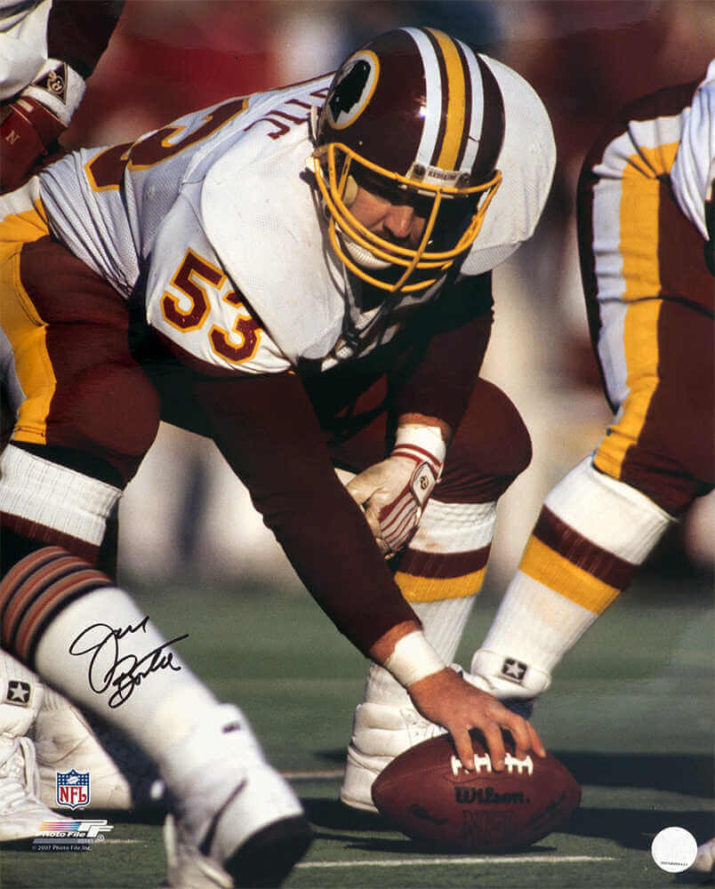 Jeff Bostic Signed Washington Football Team Snapping Football 16x20 Photo - BOS16P311 - Jeff Bostic Signed Washington Football Team Snapping Football 16x20 Photo product image