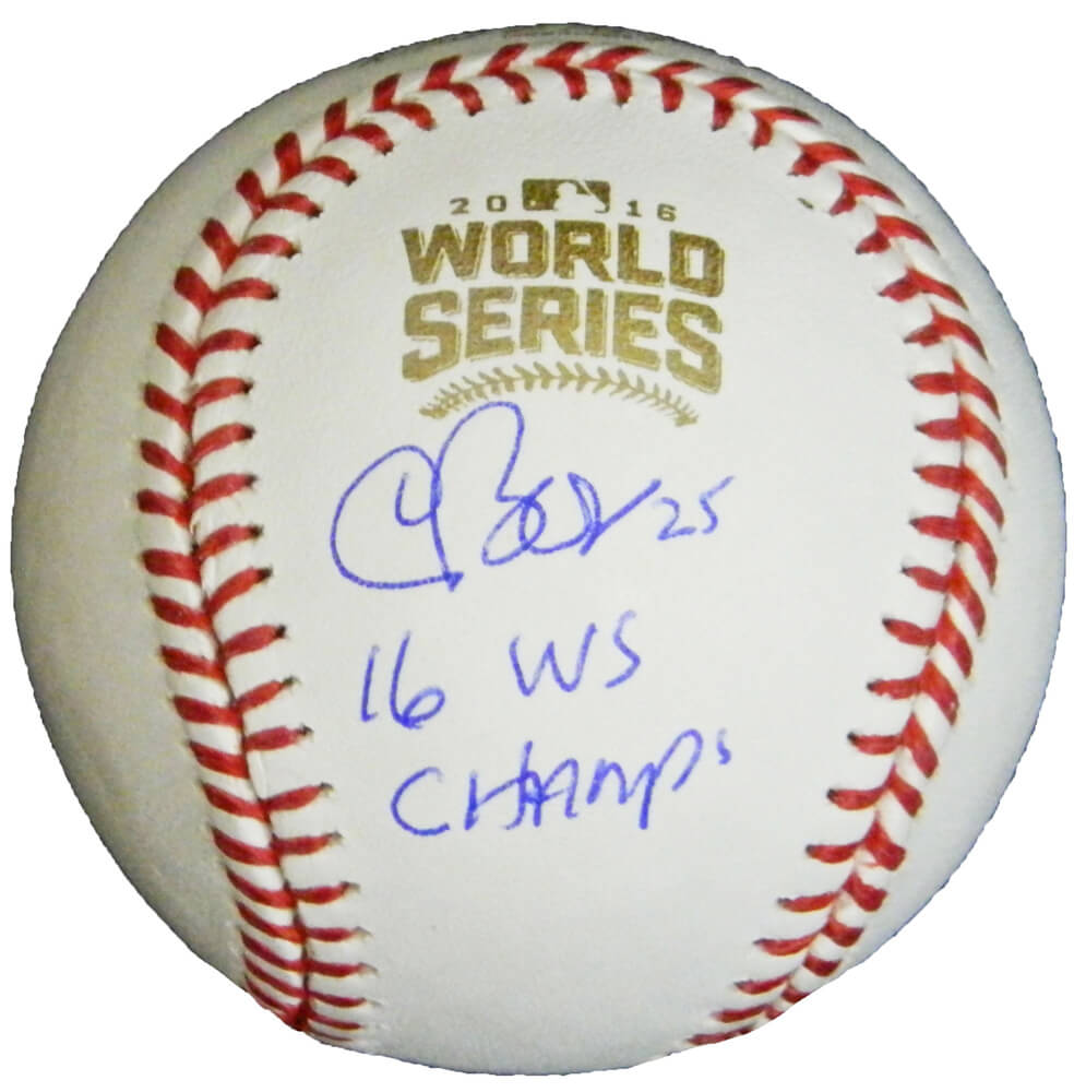 Chris Bosio Signed Rawlings Official 2016 World Series MLB Baseball w/16 WS Champs - BOSBSB101 - Chris Bosio Signed Rawlings Official 2016 World Series MLB Baseball w/16 WS Champs product image