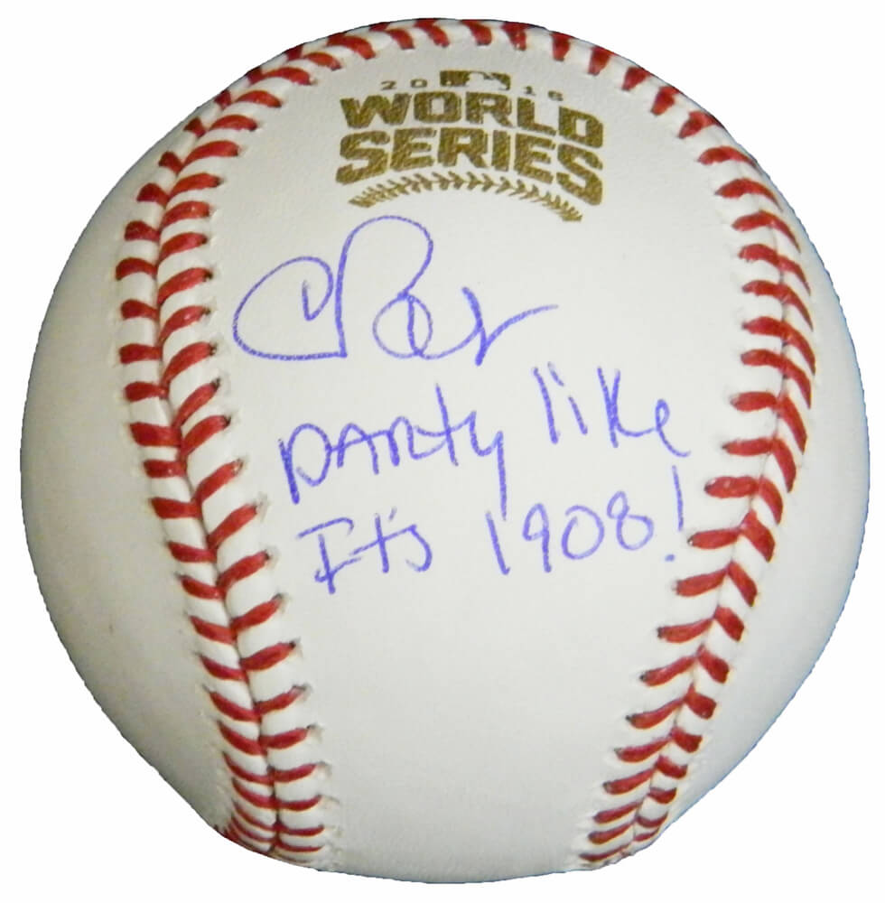 Chris Bosio Signed Rawlings Official 2016 World Series MLB Baseball w/Party Like It's 1908 - BOSBSB105 - Chris Bosio Signed Rawlings Official 2016 World Series MLB Baseball w/Party Like It's 1908 product image