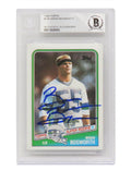 Brian Bosworth Signed Seattle Seahawks 1988 Topps Football Rookie Card #144 - (Beckett Encapsulated) - BOSCAR300 - Brian Bosworth Signed Seattle Seahawks 1988 Topps Football Rookie Card #144 - (Beckett Encapsulated) product image