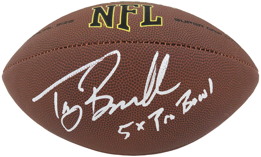 Tony Boselli Signed Wilson Super Grip Full Size NFL Football w/5x Pro Bowl - BOSFTB312 - Tony Boselli Signed Wilson Super Grip Full Size NFL Football w/5x Pro Bowl product image