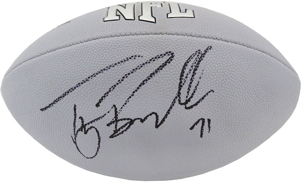 Tony Boselli Signed Wilson MVP Silver Full Size Football - BOSFTB315 - Tony Boselli Signed Wilson MVP Silver Full Size Football product image