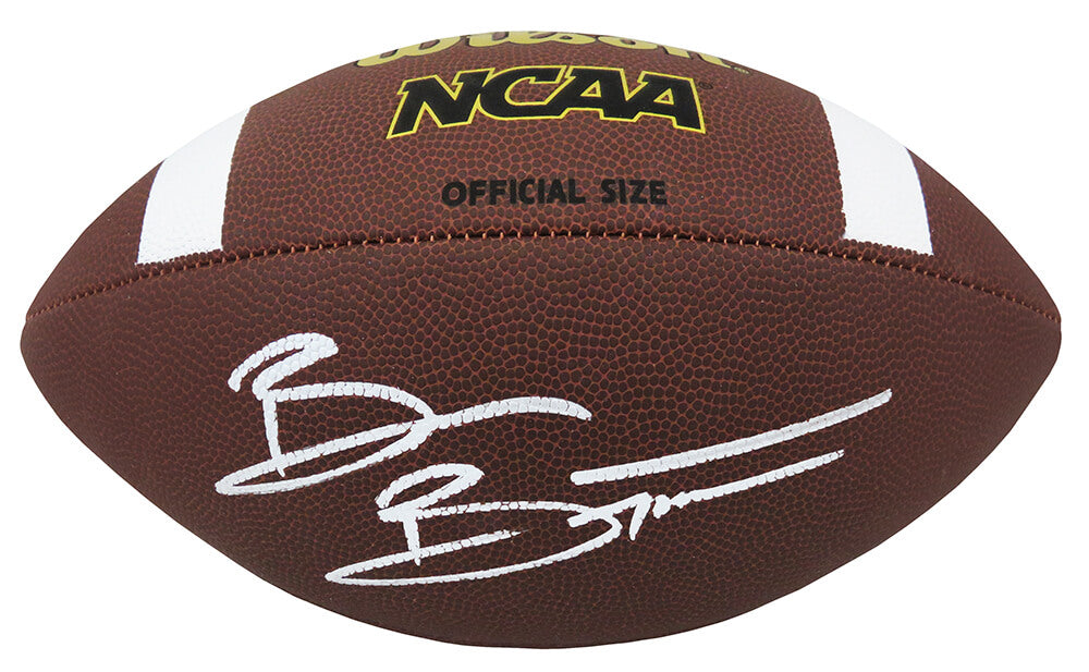 Brian Bosworth Signed Wilson Composite Full Size NCAA Football - BOSFTB321 - Brian Bosworth Signed Wilson Composite Full Size NCAA Football product image