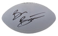 Brian Bosworth Signed Wilson MVP Silver Full Size Football - BOSFTB323 - Brian Bosworth Signed Wilson MVP Silver Full Size Football product image