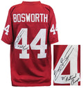 Brian Bosworth Signed Maroon Custom Football Jersey w/85 National Champ - BOSJRY331 - Brian Bosworth Signed Maroon Custom Football Jersey w/85 National Champ product image