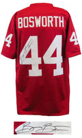 Brian Bosworth Signed Maroon Custom Football Jersey - BOSJRY330 - Brian Bosworth Signed Maroon Custom Football Jersey product image