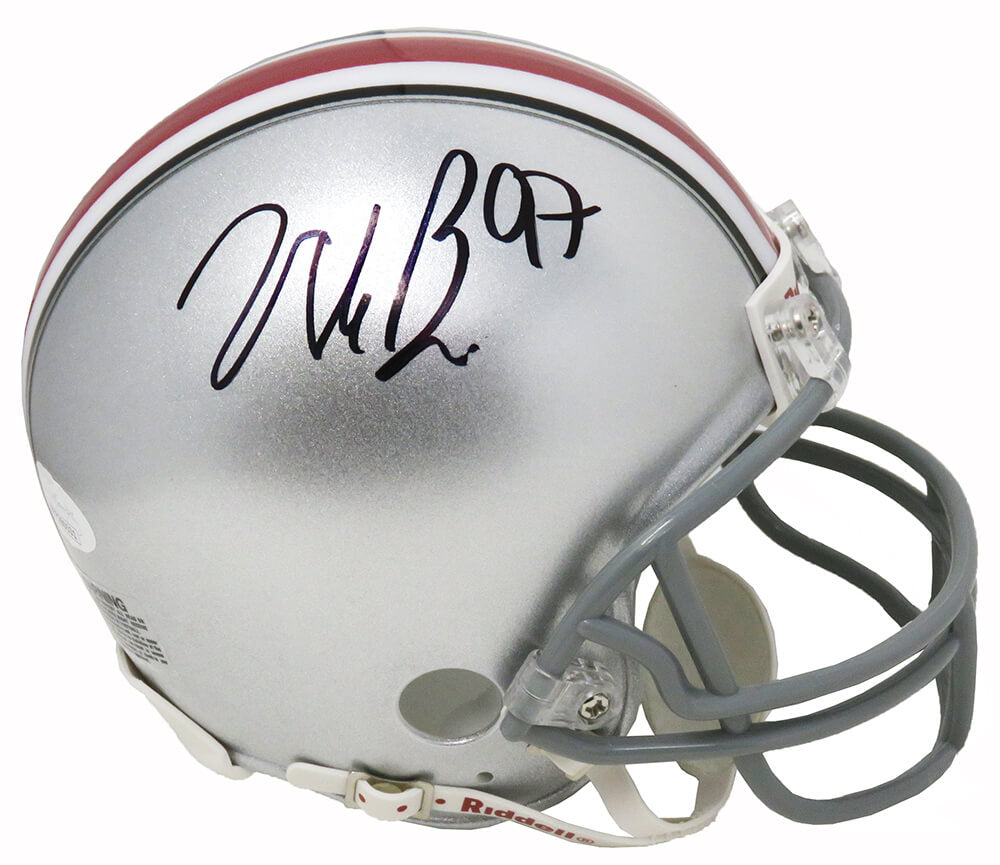 Nick Bosa Signed Ohio State Buckeyes Riddell Mini Helmet (JSA) - BOSMIN310 - Nick Bosa Signed Ohio State Buckeyes Riddell Mini Helmet (JSA) product image