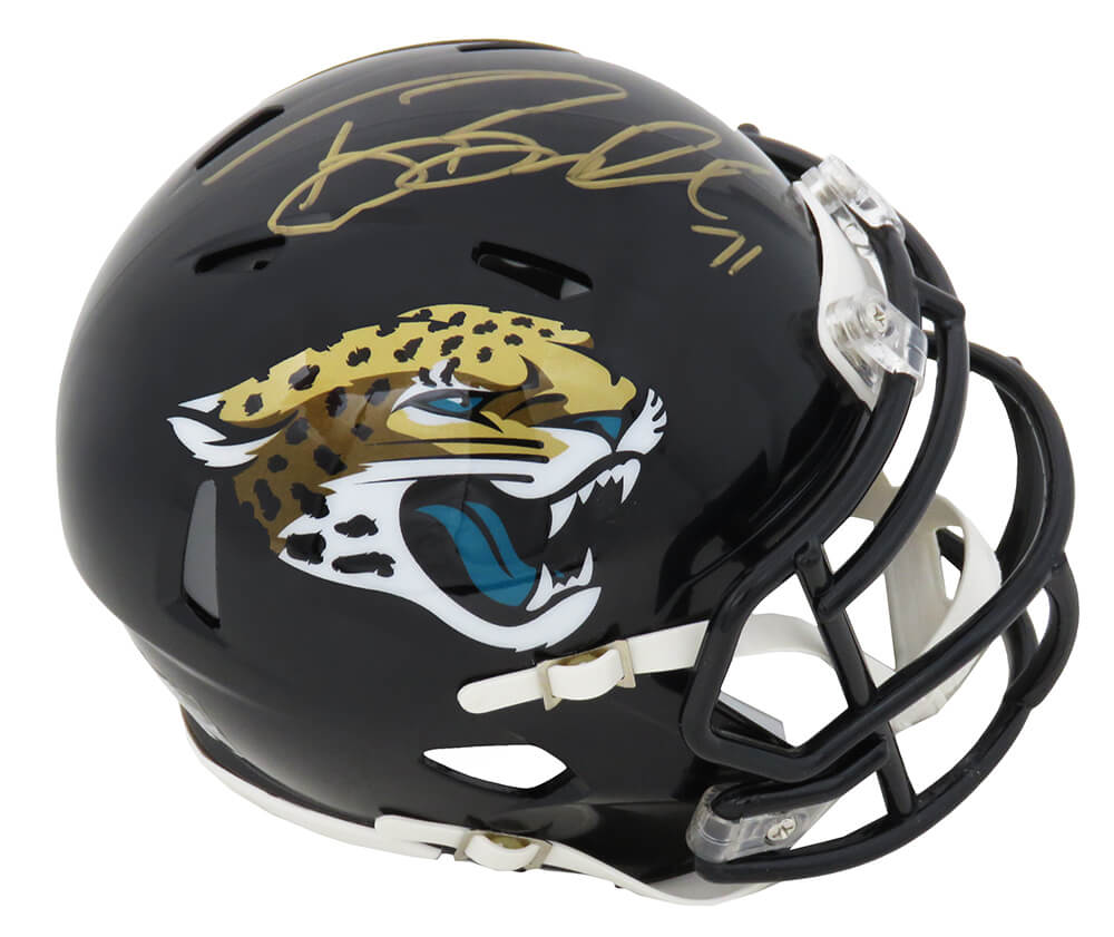 Tony Boselli Signed Jacksonville Jaguars Riddell Speed Mini Helmet - BOSMIN321 - Tony Boselli Signed Jacksonville Jaguars Riddell Speed Mini Helmet product image