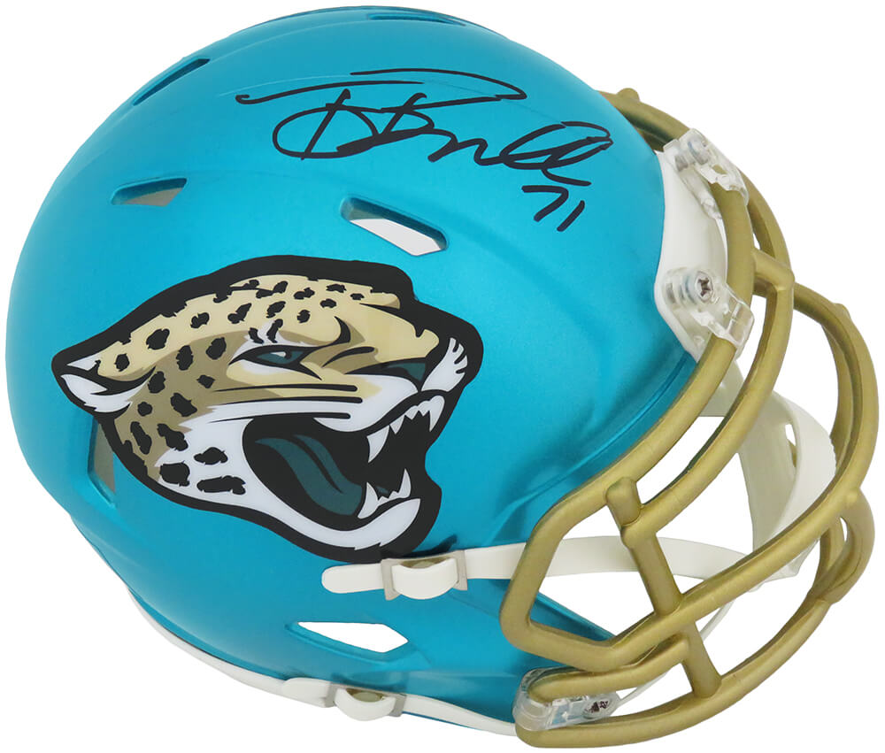 Tony Boselli Signed Jacksonville Jaguars FLASH Riddell Speed Mini Helmet - BOSMIN322 - Tony Boselli Signed Jacksonville Jaguars FLASH Riddell Speed Mini Helmet product image
