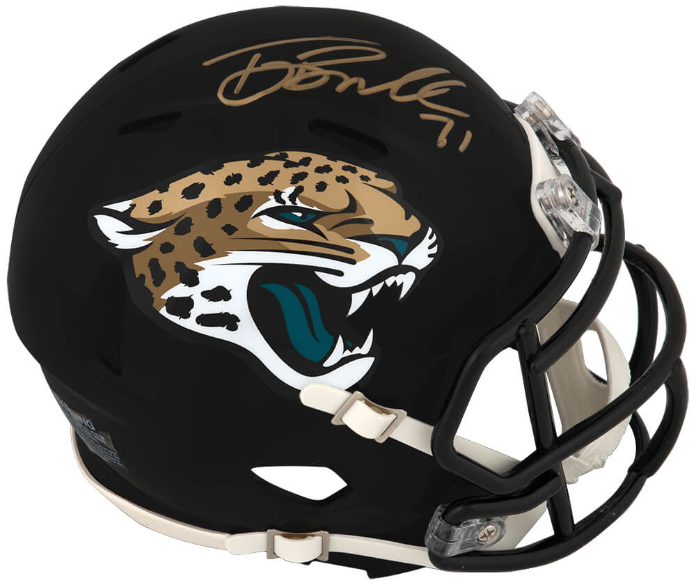 Tony Boselli Signed Jaguars (Current Style) Riddell Speed Mini Helmet - BOSMIN323 - Tony Boselli Signed Jaguars (Current Style) Riddell Speed Mini Helmet product image