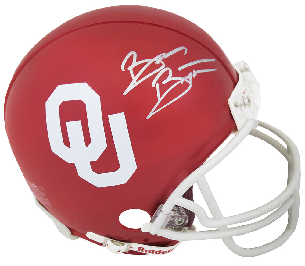 Brian Bosworth Signed Oklahoma Sooners Riddell Mini Helmet - BOSMIN340 - Brian Bosworth Signed Oklahoma Sooners Riddell Mini Helmet product image