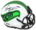 Brian Bosworth Signed Seattle Seahawks Lunar Eclipse White Matte Riddell Speed Mini Helmet - BOSMIN341 - Brian Bosworth Signed Seattle Seahawks Lunar Eclipse White Matte Riddell Speed Mini Helmet product image