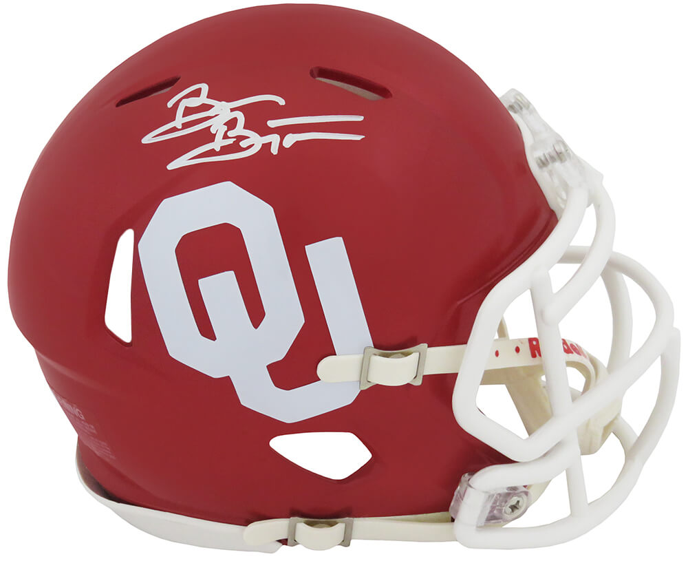 Brian Bosworth Signed Oklahoma Sooners Riddell Speed Mini Helmet - BOSMIN344 - Brian Bosworth Signed Oklahoma Sooners Riddell Speed Mini Helmet product image