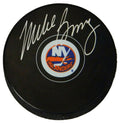 Mike Bossy Signed New York Islanders Logo Hockey Puck - BOSPUC400 - Mike Bossy Signed New York Islanders Logo Hockey Puck product image