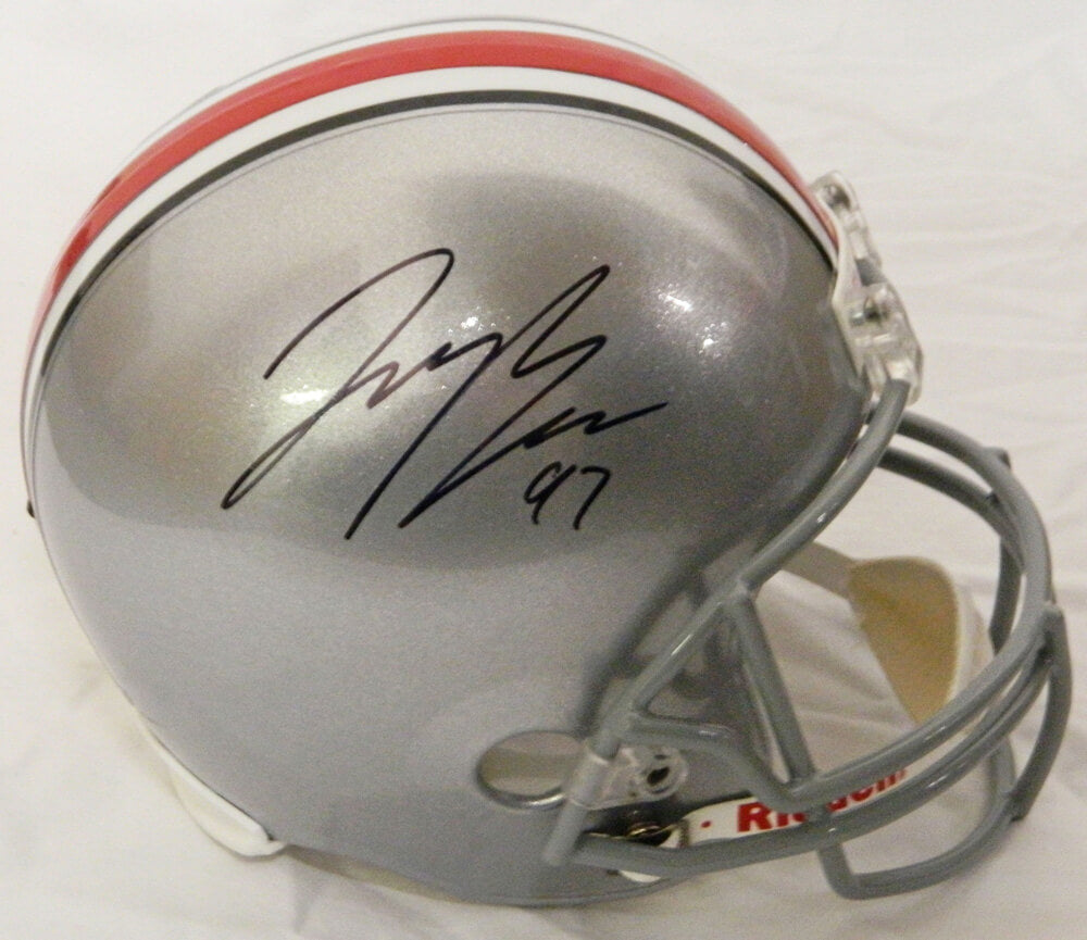 Joey Bosa Signed Ohio State Buckeyes Riddell Full Size Replica Helmet - BOSREP300 - Joey Bosa Signed Ohio State Buckeyes Riddell Full Size Replica Helmet product image