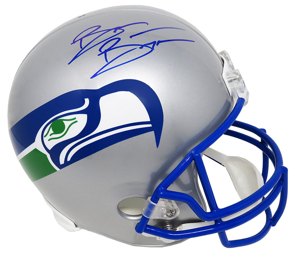 Brian Bosworth Signed Seattle Seahawks Throwback Riddell Full Size Replica Helmet - BOSREP310 - Brian Bosworth Signed Seattle Seahawks Throwback Riddell Full Size Replica Helmet product image