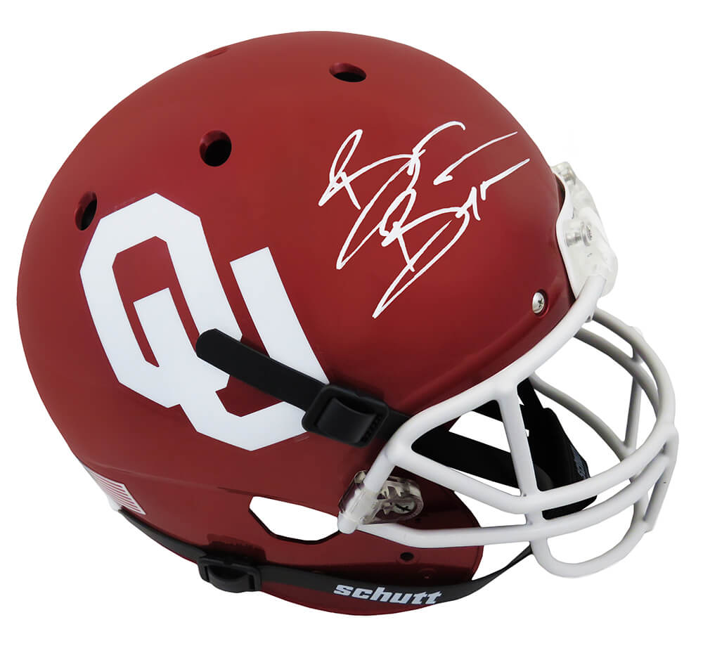 Brian Bosworth Signed Oklahoma Sooners Schutt Full Size Replica Helmet - BOSREP311 - Brian Bosworth Signed Oklahoma Sooners Schutt Full Size Replica Helmet product image