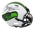 Brian Bosworth Signed Seattle Seahawks Lunar Eclipse White Matte Riddell Full Size Speed Replica Helmet - BOSREP313 - Brian Bosworth Signed Seattle Seahawks Lunar Eclipse White Matte Riddell Full Size Speed Replica Helmet product image