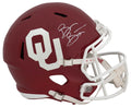 Brian Bosworth Signed Oklahoma Sooners Riddell Full Size Speed Replica Helmet - BOSREP318 - Brian Bosworth Signed Oklahoma Sooners Riddell Full Size Speed Replica Helmet product image