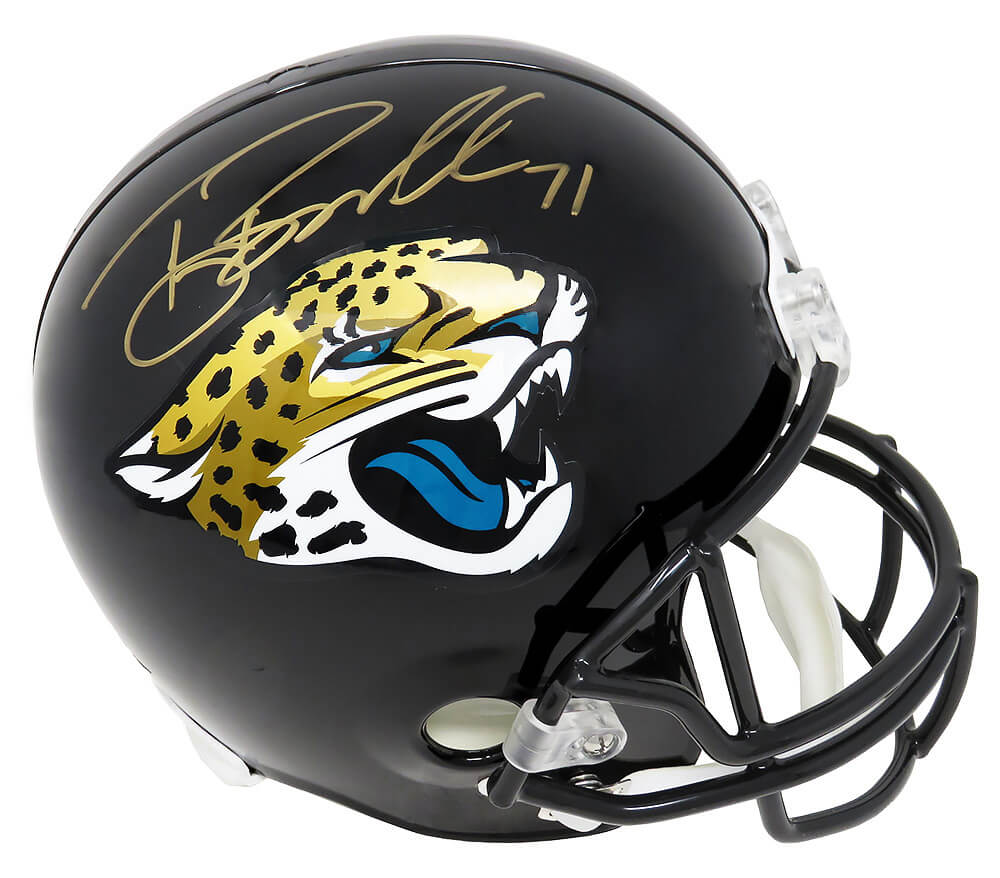 Tony Boselli Signed Jacksonville Jaguars Riddell Full Size Replica Helmet - BOSREP330 - Tony Boselli Signed Jacksonville Jaguars Riddell Full Size Replica Helmet product image