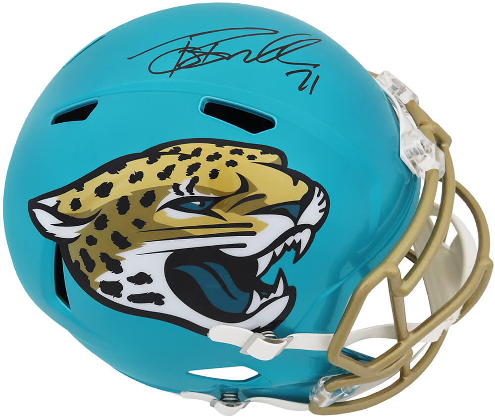 Tony Boselli Signed Jacksonville Jaguars FLASH Riddell Full Size Speed Replica Helmet - BOSREP334 - Tony Boselli Signed Jacksonville Jaguars FLASH Riddell Full Size Speed Replica Helmet product image