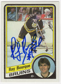 Ray Bourque Signed Boston Bruins 1984 Topps Hockey Trading Card #1 - BOUCAR401 - Ray Bourque Signed Boston Bruins 1984 Topps Hockey Trading Card #1 product image