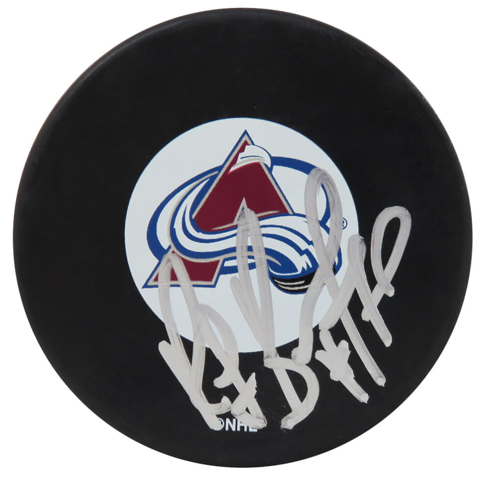 Ray Bourque Signed Avalanche Logo Hockey Puck - BOUPUC404 - Ray Bourque Signed Avalanche Logo Hockey Puck product image