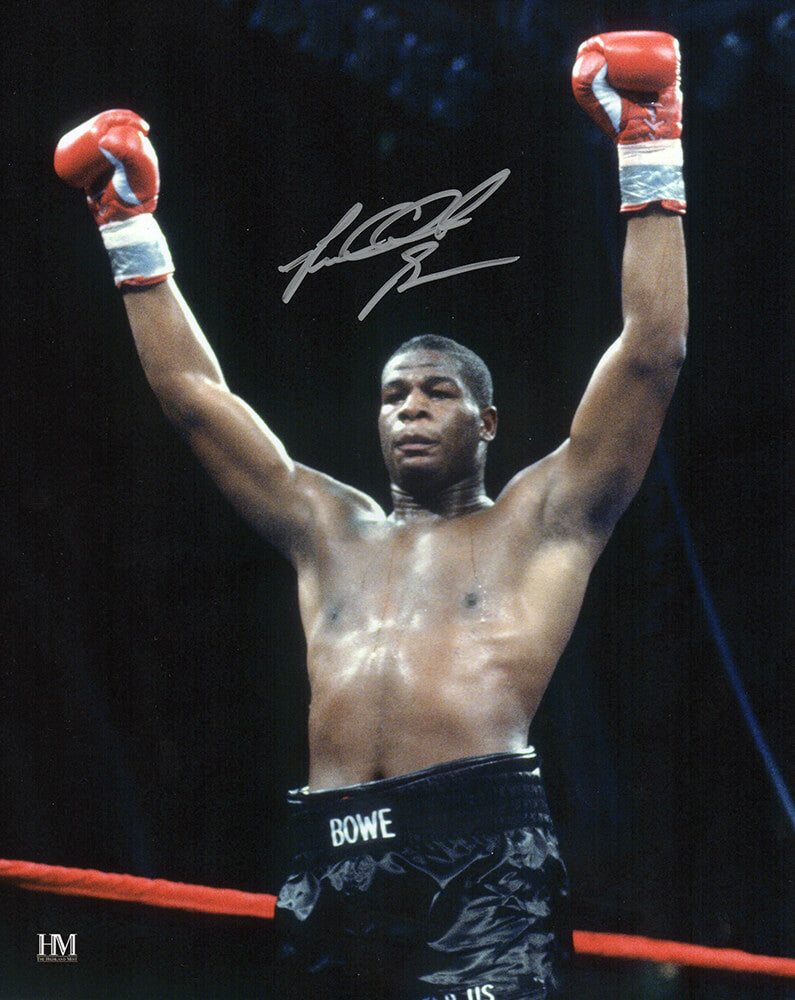 Riddick Bowe Signed Boxing Arms Raised 8x10 Photo - BOW08P502 - Riddick Bowe Signed Boxing Arms Raised 8x10 Photo product image