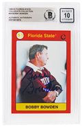 Bobby Bowden Signed Florida State 1990-91 Collegiate Collection Trading Card #59 - (Beckett - Auto Grade 10) - BOWCAR302 - Bobby Bowden Signed Florida State 1990-91 Collegiate Collection Trading Card #59 - (Beckett - Auto Grade 10) product image
