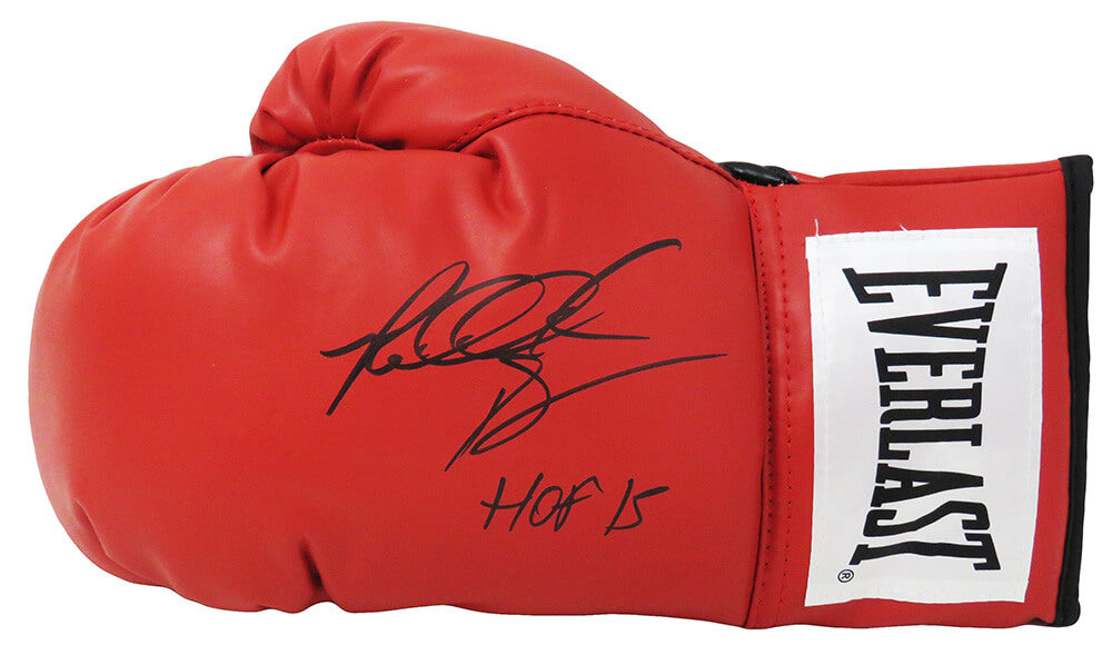 Riddick Bowe Signed Everlast Red Boxing Glove w/HOF'15 - BOWGLV503 - Riddick Bowe Signed Everlast Red Boxing Glove w/HOF'15 product image