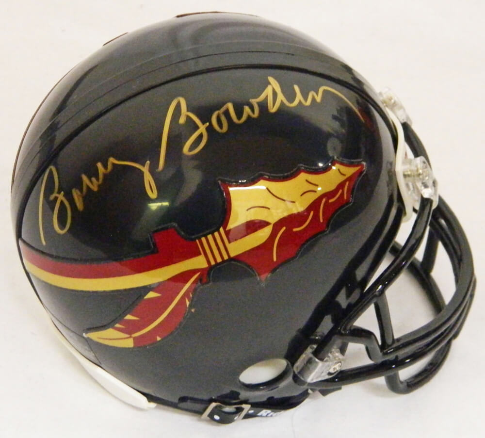 Bobby Bowden Signed Florida State Black Riddell Mini Helmet - BOWMIN301 - Bobby Bowden Signed Florida State Black Riddell Mini Helmet product image