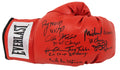 7 Former Boxing Heavyweight Champions Multi Signed Everlast Red Boxing Glove With Champion Years Inscriptions - BOXGLV505 - 7 Former Boxing Heavyweight Champions Multi Signed Everlast Red Boxing Glove With Champion Years Inscriptions product image