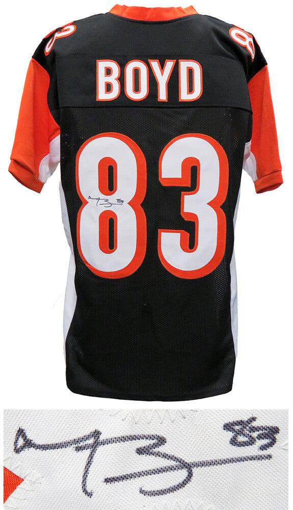Tyler Boyd Signed Black Custom Football Jersey - BOYJRY300 - Tyler Boyd Signed Black Custom Football Jersey product image