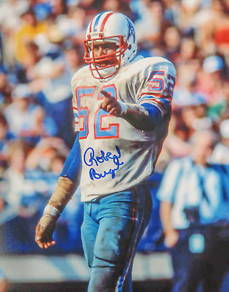 Robert Brazile Signed Houston Oilers Action 8x10 Photo - BRA08P312 - Robert Brazile Signed Houston Oilers Action 8x10 Photo product image