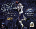 Deion Branch Signed New England Patriots Super Bowl 39 MVP 8x10 Photo w/SB 39 MVP - (JSA) - BRA08P320 - Deion Branch Signed New England Patriots Super Bowl 39 MVP 8x10 Photo w/SB 39 MVP - (JSA) product image