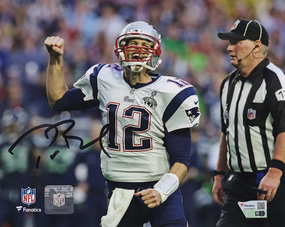 Tom Brady Signed New England Patriots Fist Pump Celebration 8x10 Photo - (Fanatics) - BRA08P330 - Tom Brady Signed New England Patriots Fist Pump Celebration 8x10 Photo - (Fanatics) product image
