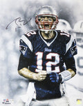 Tom Brady Signed New England Patriots Snow Game Screaming 16x20 Photo - (Fanatics) - BRA16P321 - Tom Brady Signed New England Patriots Snow Game Screaming 16x20 Photo - (Fanatics) product image