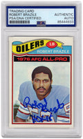Robert Brazile Signed Houston Oilers 1977 Topps Football Trading Card #240 w/HOF'18 - (PSA Encapsulated) - BRACAR308 - Robert Brazile Signed Houston Oilers 1977 Topps Football Trading Card #240 w/HOF'18 - (PSA Encapsulated) product image
