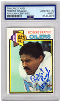 Robert Brazile Signed Houston Oilers 1979 Topps Football Trading Card #192 w/HOF'18 - (PSA Encapsulated) - BRACAR309 - Robert Brazile Signed Houston Oilers 1979 Topps Football Trading Card #192 w/HOF'18 - (PSA Encapsulated) product image
