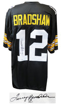 Terry Bradshaw Signed Black Custom Football Jersey (Beckett) - BRAJRY303 - Terry Bradshaw Signed Black Custom Football Jersey (Beckett) product image
