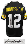 Terry Bradshaw Signed Black Custom Throwback Football Jersey (PSA/DNA) - BRAJRY304 - Terry Bradshaw Signed Black Custom Throwback Football Jersey (PSA/DNA) product image