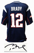 Tom Brady Signed New England Patriots Nike Navy Premier Jersey - BRAJRY310 - Tom Brady Signed New England Patriots Nike Navy Premier Jersey product image