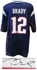 Tom Brady Signed New England Patriots Navy Nike Football Jersey (Fanatics) - BRAJRY312 - Tom Brady Signed New England Patriots Navy Nike Football Jersey (Fanatics) product image