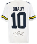 Tom Brady Signed Michigan Wolverines White Nike Jordan Brand Football Jersey (Fanatics LOA) - BRAJRY313 - Tom Brady Signed Michigan Wolverines White Nike Jordan Brand Football Jersey (Fanatics LOA) product image