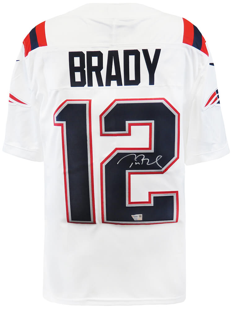 Tom Brady Signed New England Patriots White Nike Limited Football Jersey - (Fanatics) - BRAJRY316 - Tom Brady Signed New England Patriots White Nike Limited Football Jersey - (Fanatics) product image