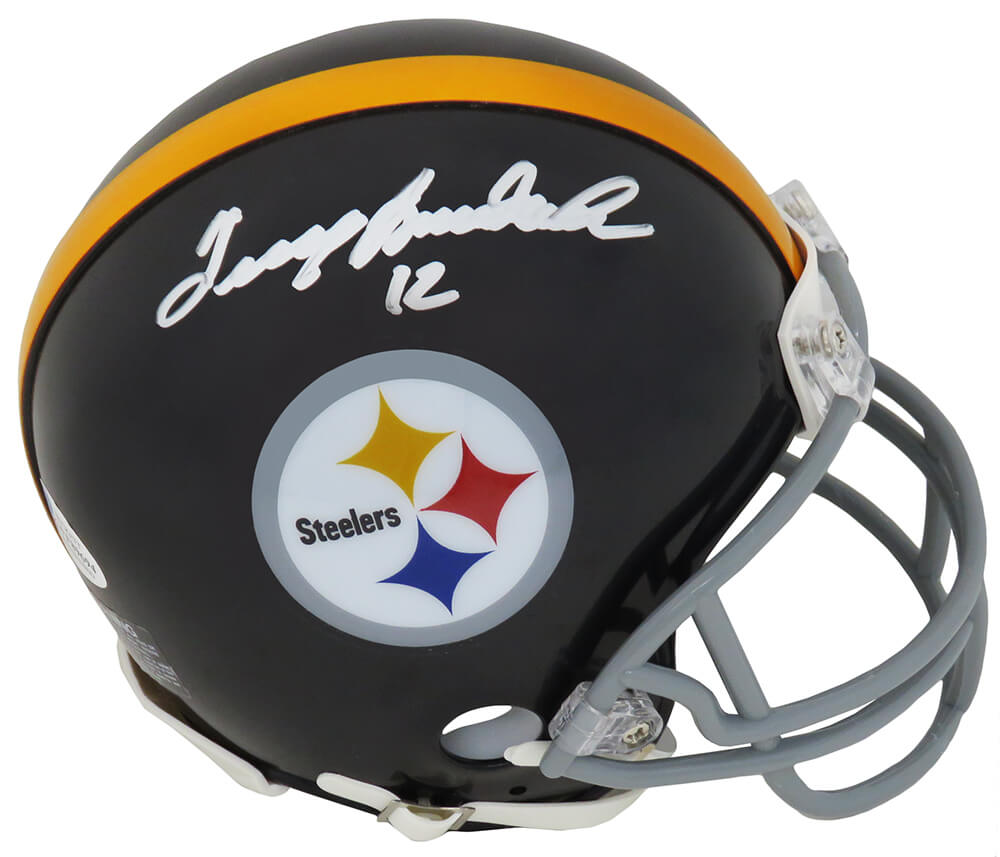 Terry Bradshaw Signed Pittsburgh Steelers Riddell Mini Helmet - BRAMIN311 - Terry Bradshaw Signed Pittsburgh Steelers Riddell Mini Helmet product image