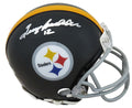 Terry Bradshaw Signed Pittsburgh Steelers Throwback Riddell Mini Helmet (Beckett) - BRAMIN313 - Terry Bradshaw Signed Pittsburgh Steelers Throwback Riddell Mini Helmet (Beckett) product image