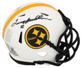 Terry Bradshaw Signed Pittsburgh Steelers Lunar Eclipse Riddell Speed Mini Helmet - (Beckett) - BRAMIN316 - Terry Bradshaw Signed Pittsburgh Steelers Lunar Eclipse Riddell Speed Mini Helmet - (Beckett) product image
