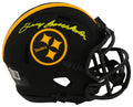 Terry Bradshaw Signed Pittsburgh Steelers Eclipse Riddell Speed Mini Helmet - (Beckett) - BRAMIN319 - Terry Bradshaw Signed Pittsburgh Steelers Eclipse Riddell Speed Mini Helmet - (Beckett) product image