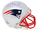 Tom Brady Signed New England Patriots Riddell Mini Helmet - BRAMIN320 - Tom Brady Signed New England Patriots Riddell Mini Helmet product image